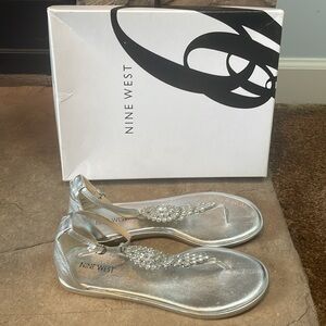 NIB Nine West Rhinestone Slingback’s